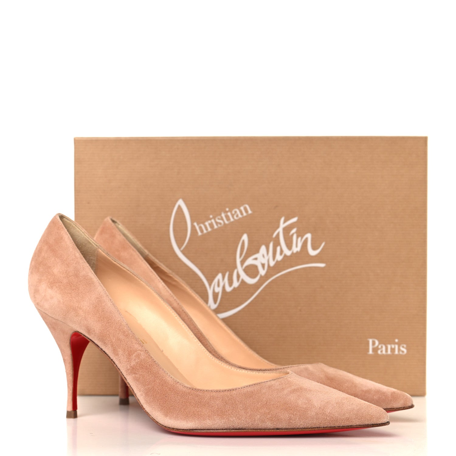 Christian Louboutin Veau Velours Clare 80 Pumps 38 Courtisane 9 of 9