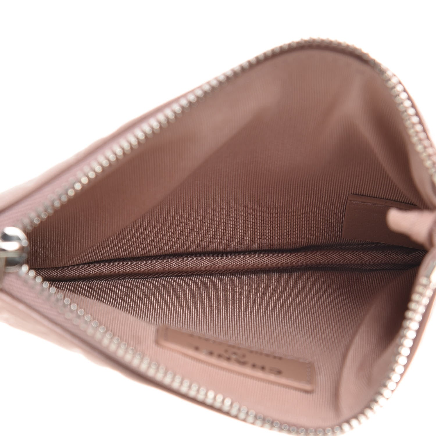 Chanel Goatskin Camellia Embossed Cosmetic Pouch Light Pink 5 of 8