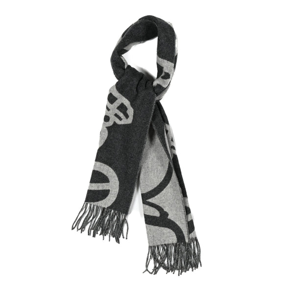 LOUIS VUITTON ロゴ入りストール Louis Vuitton Wool Cashmere Lock And Keys Scarf Black 1804214