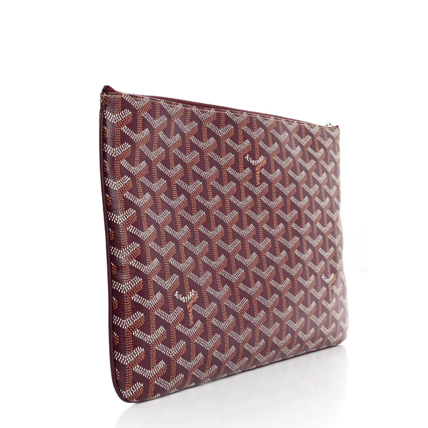 Goyard Goyardine Senat Pochette Burgundy 3 of 9