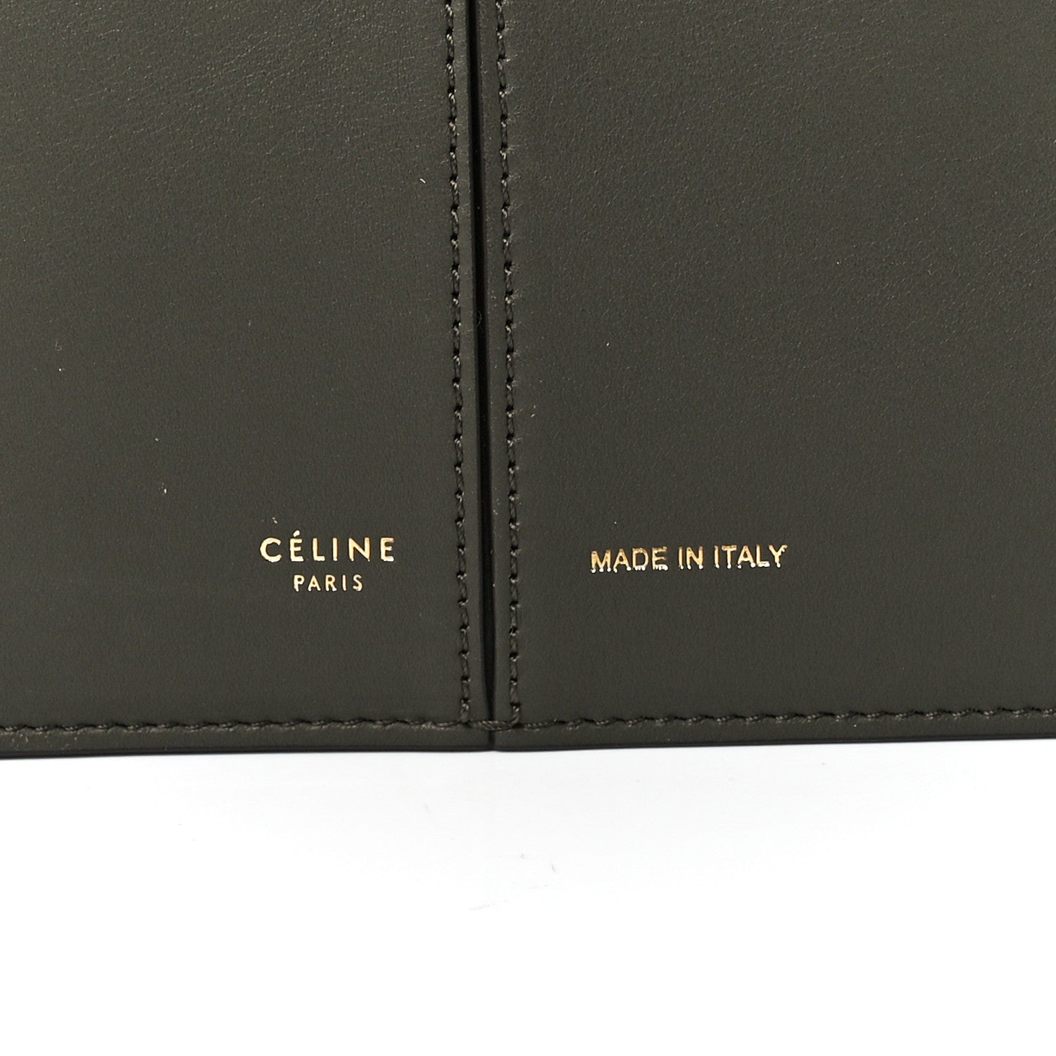 Celine Supple Natural Calfskin Medium Tri-Fold Bag Stone 8 of 13