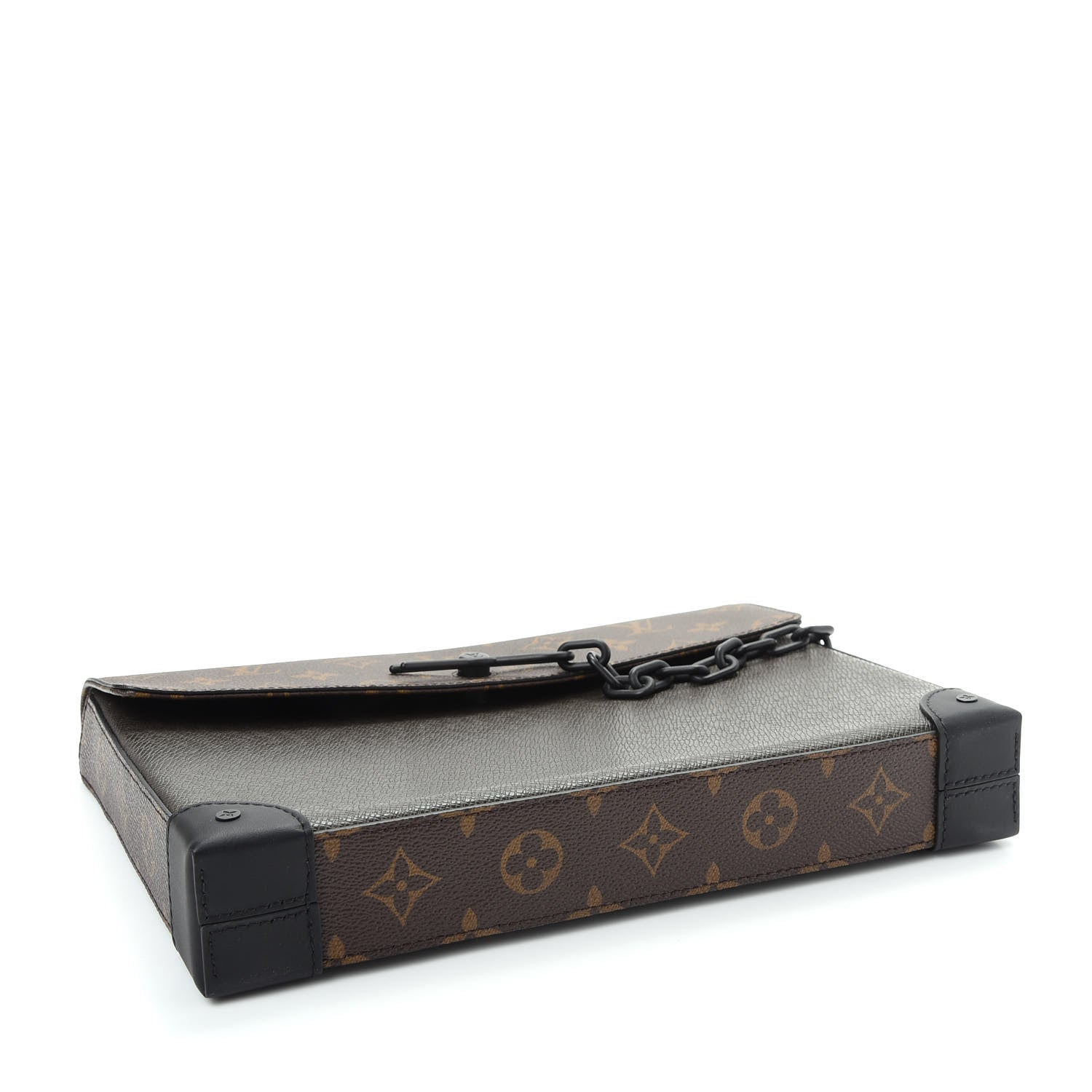 Louis Vuitton Taiga Monogram Pochette Voyage Steamer Khaki Green 4 of 9