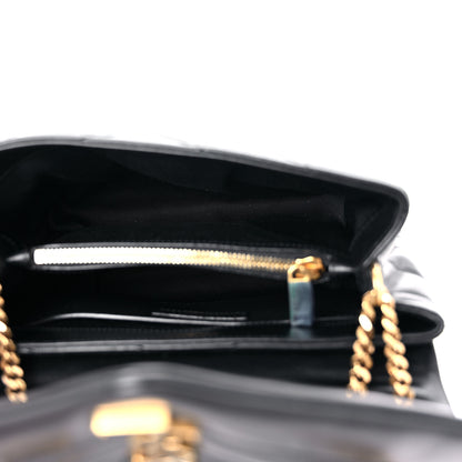 Saint Laurent Calfskin Y Quilted Monogram Small Loulou Chain Satchel Black 5 of 10