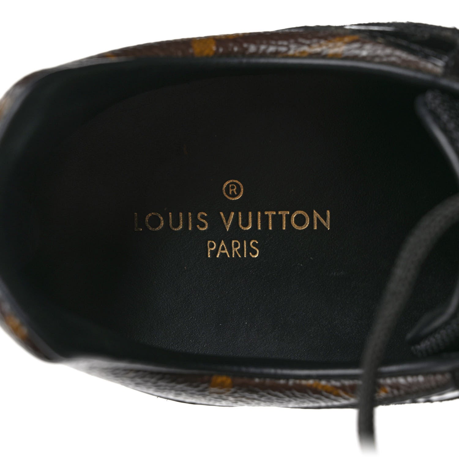 Louis Vuitton Suede Monogram Run Away Sneakers 37.5 Black 8 of 9