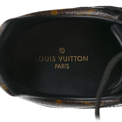 Louis Vuitton Suede Monogram Run Away Sneakers 37.5 Black 8 of 9