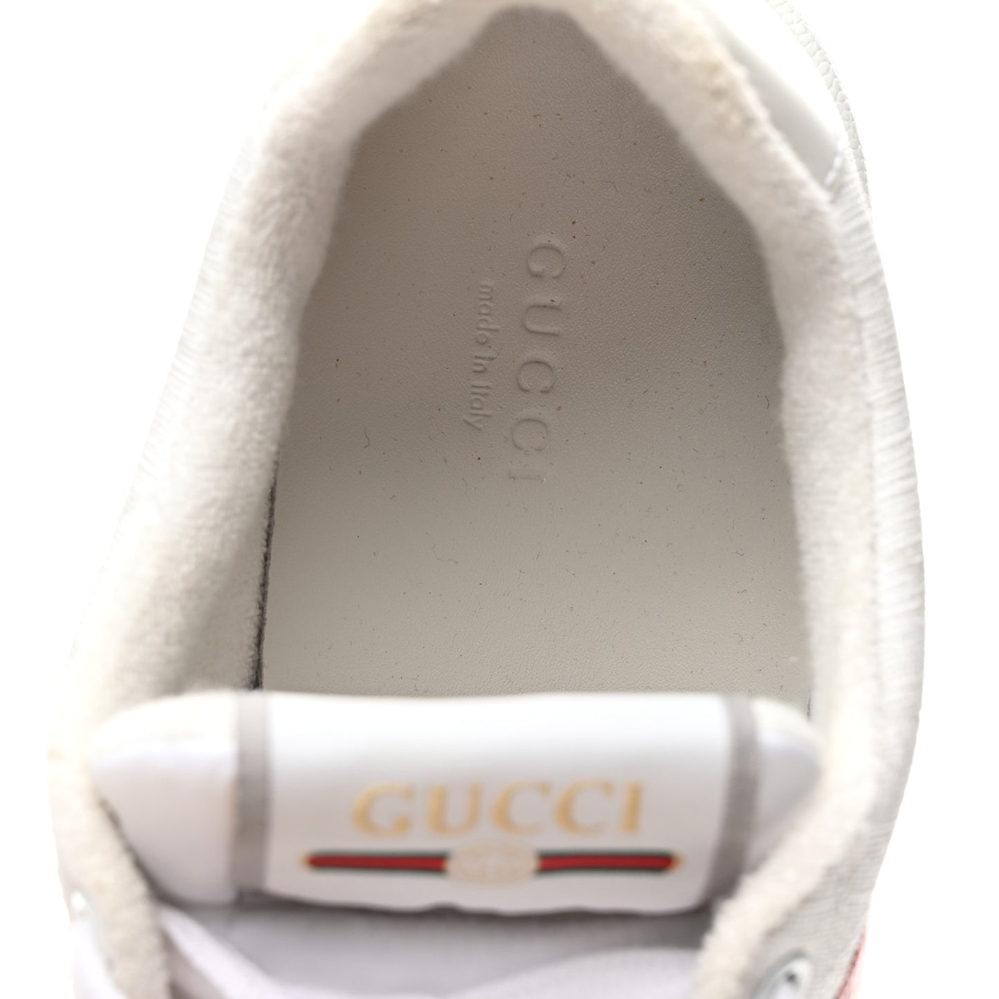 GG Monogram Web Screener Sneakers 38 White Grey Pink