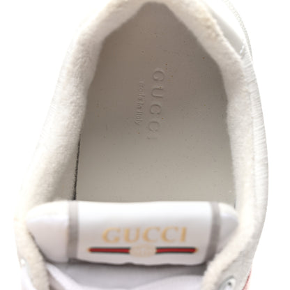 Gucci GG Monogram Web Screener Sneakers 38 White Grey Pink 8 of 9