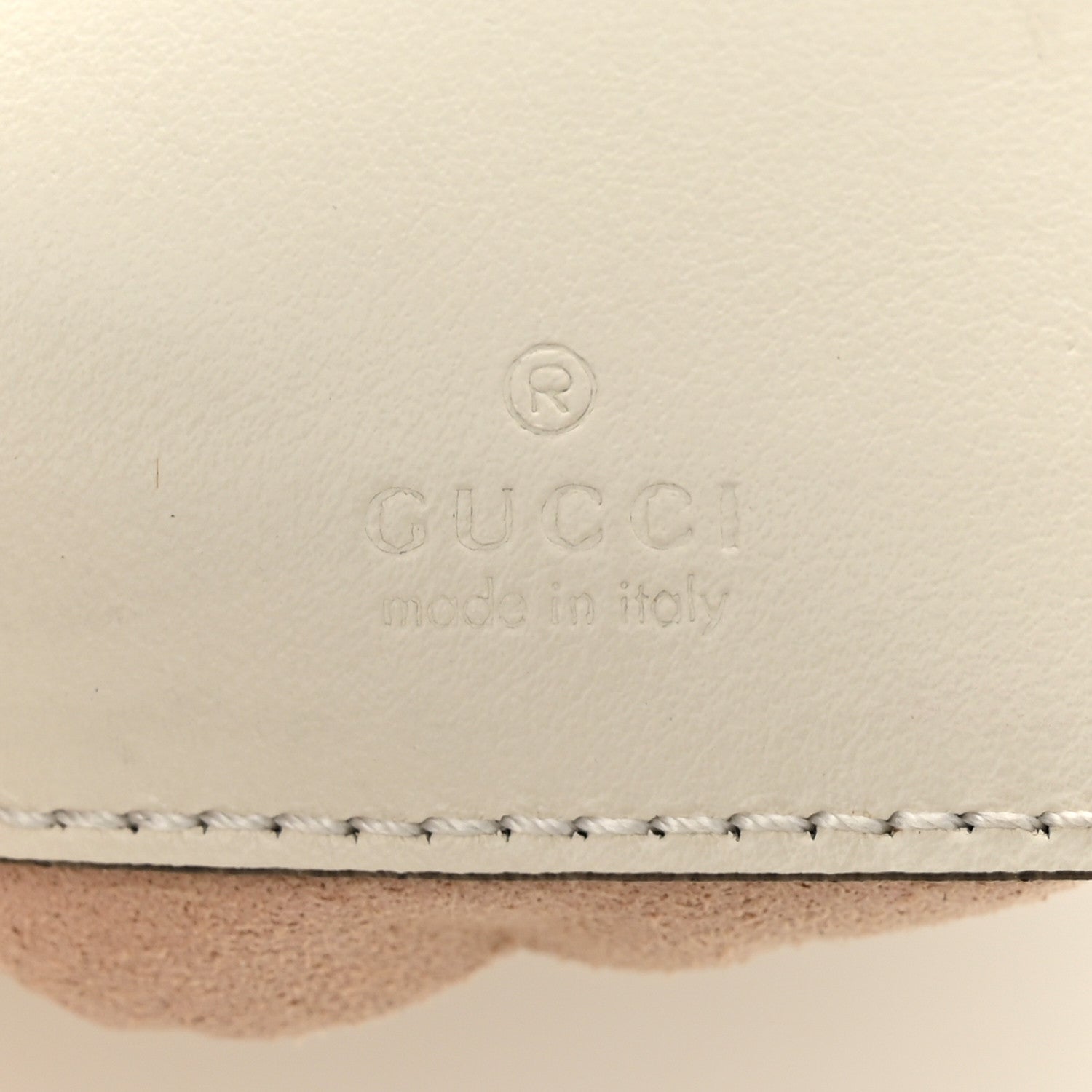 Gucci Calfskin Matelasse Mini GG Marmont 2.0 Bucket Bag White 6 of 10