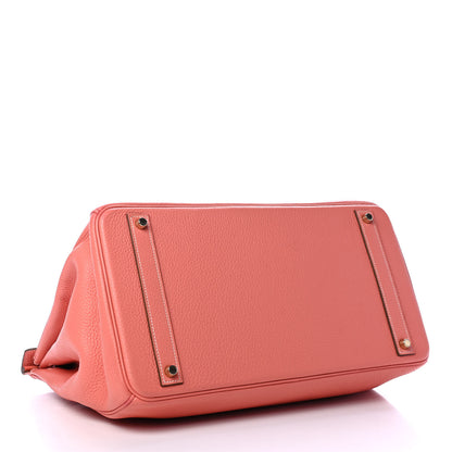 Hermes Taurillon Clemence Birkin 40 Crevette 3 of 8
