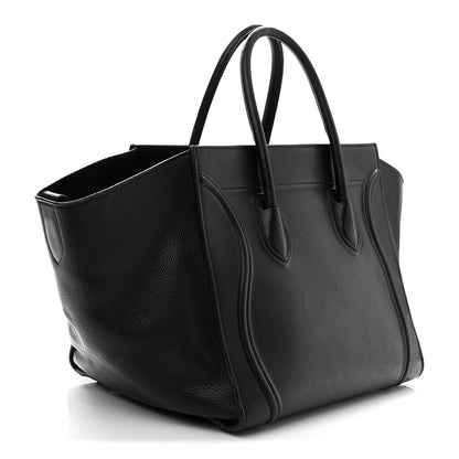 Celine Grained Calfskin Medium Phantom Luggage Black 3 of 13