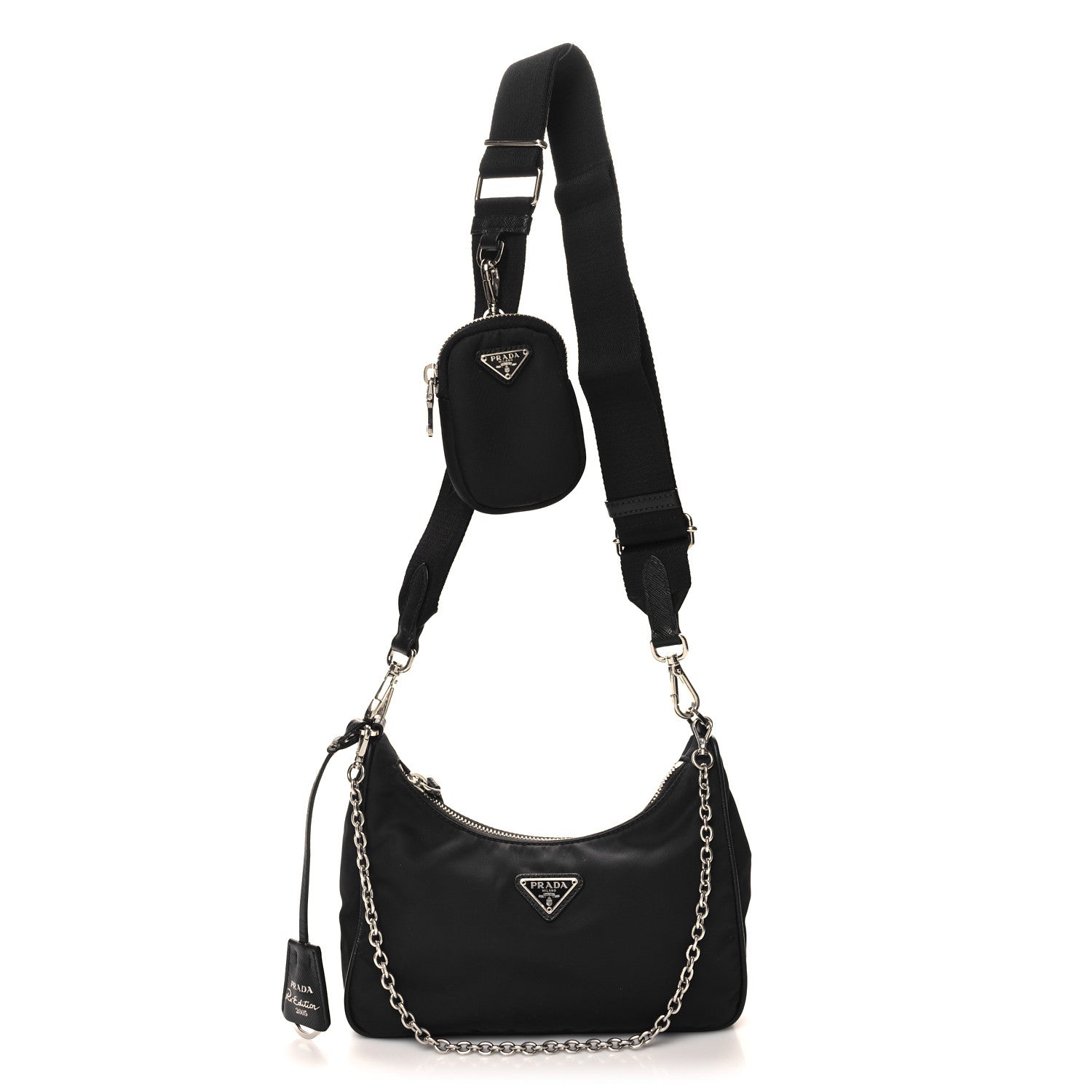 Prada Nylon Re-Edition 2005 Shoulder Bag Black 1 of 11