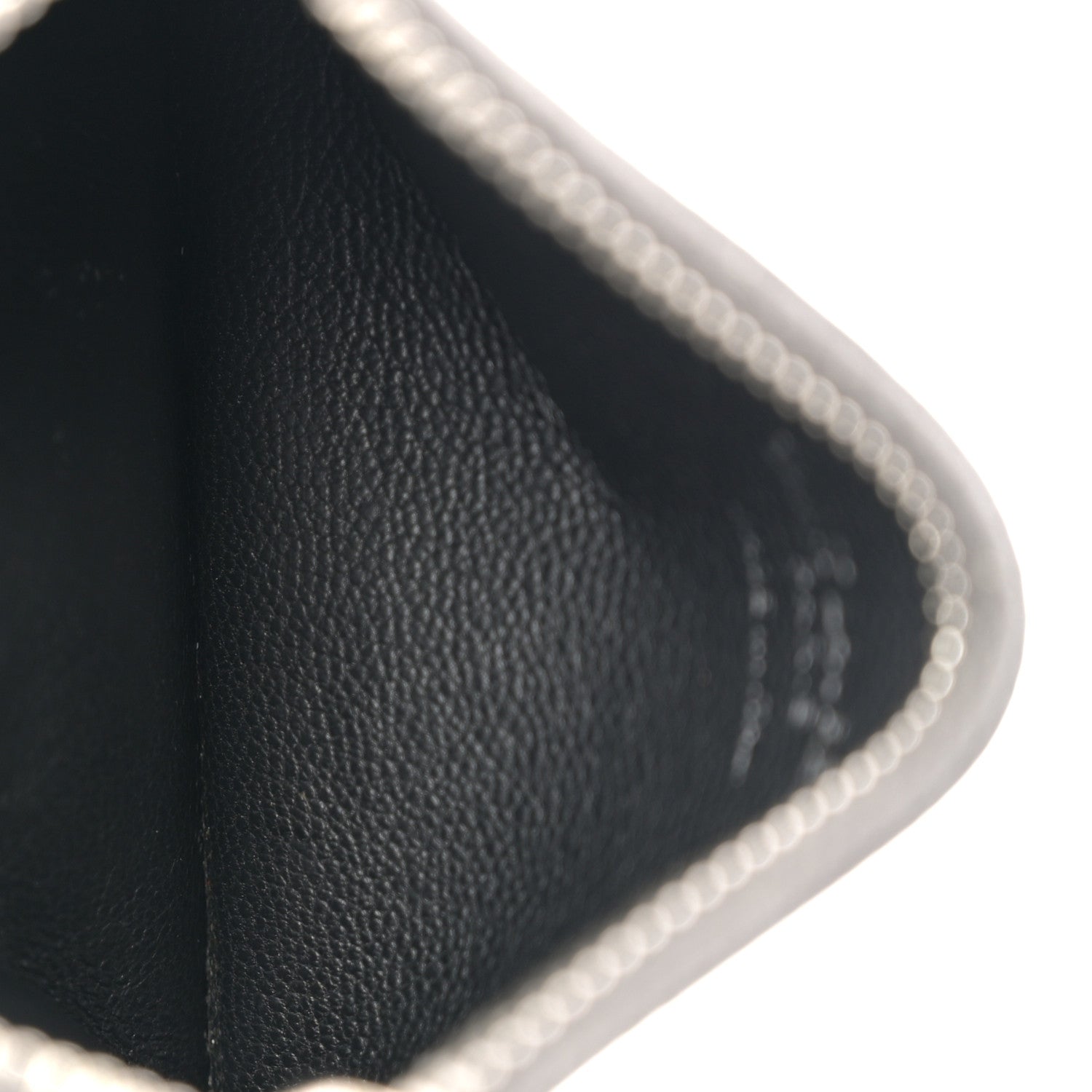 Saint Laurent Grained Calfskin 5 Fragments Zip Pouch Card Holder Dark Grey 5 of 8