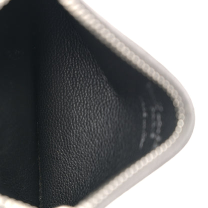 Saint Laurent Grained Calfskin 5 Fragments Zip Pouch Card Holder Dark Grey 5 of 8