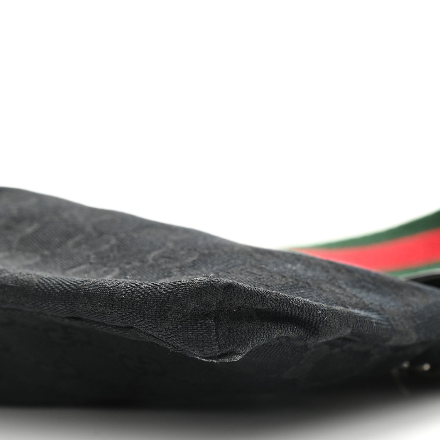 Gucci GG Monogram Web Double Pocket Belt Bag Black 9 of 12
