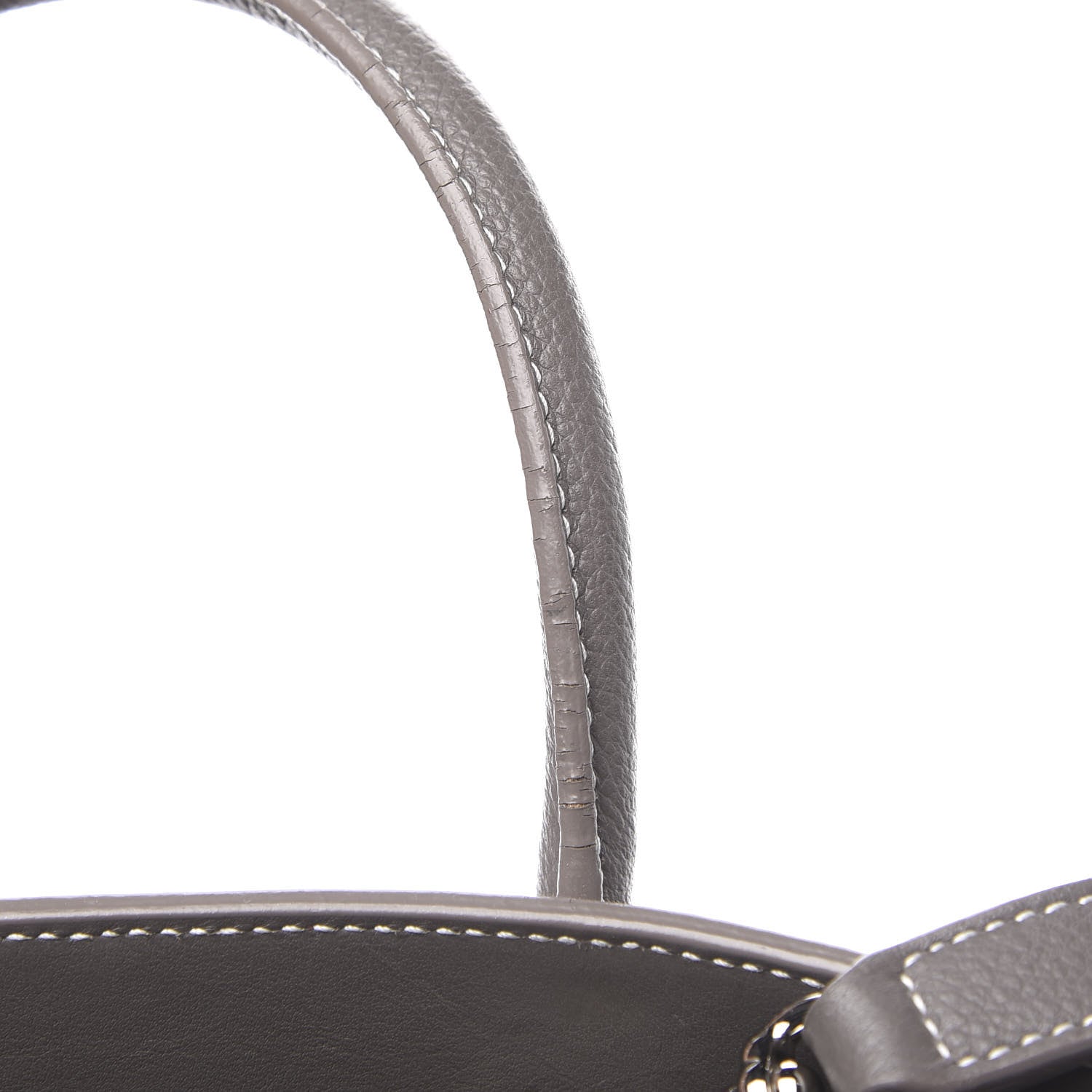 Saint Laurent Grained Calfskin Topstich Baby Sac De Jour Fog 12 of 13