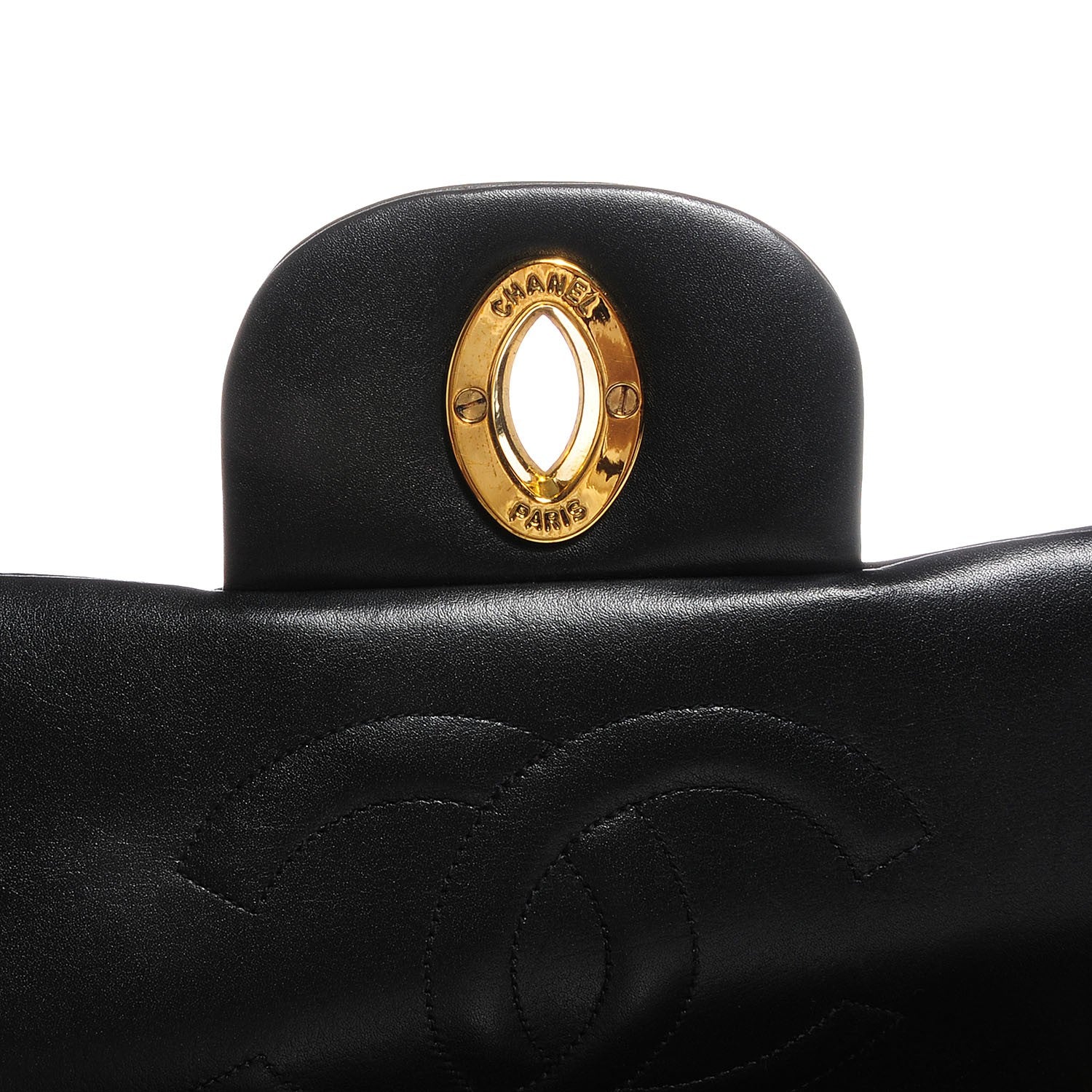 Chanel Lambskin XL Jumbo Flap Black 5 of 8
