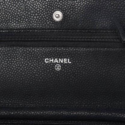 Chanel Caviar Quilted Wallet On Chain WOC Black 8 of 11