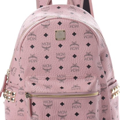 MCM Visetos Small Side Stud Stark Backpack Pink 7 of 16