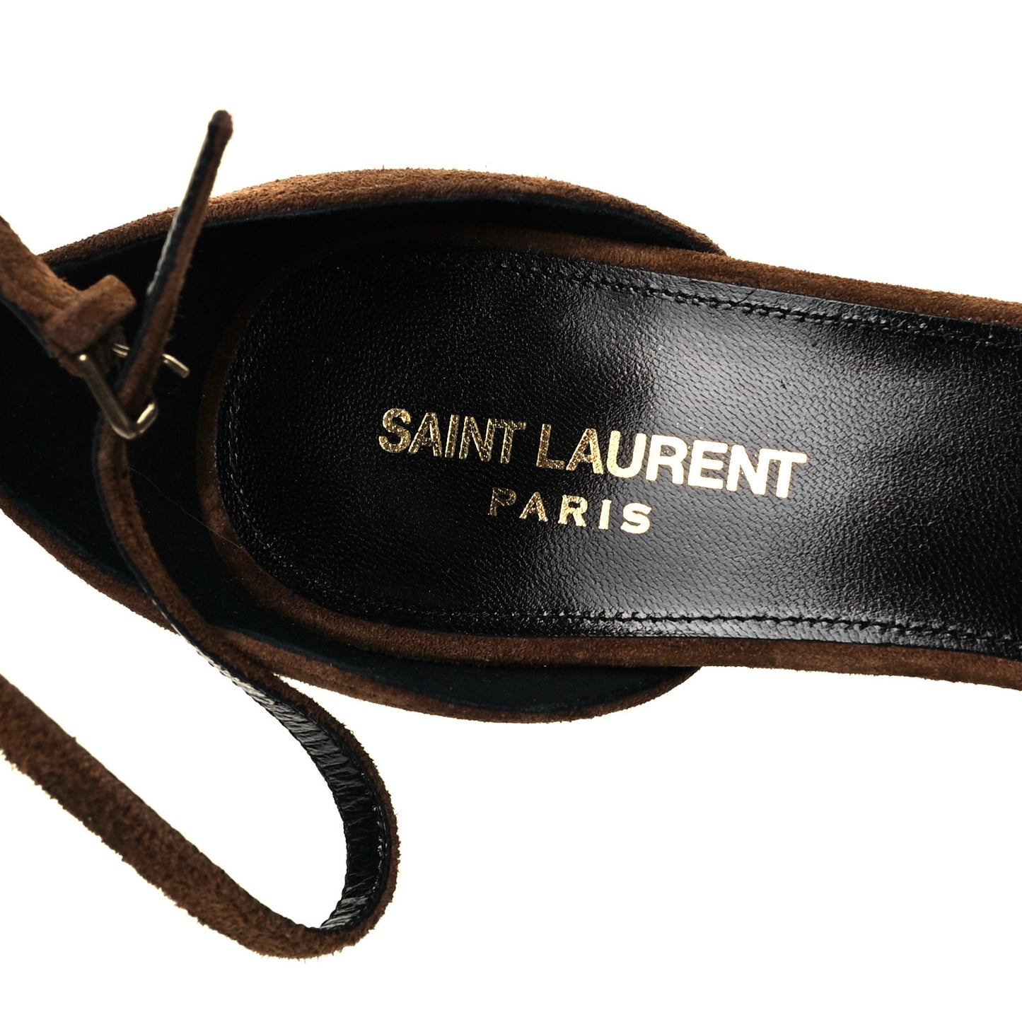 Suede Calfskin Opyum 110 Sandals 38.5 Cachemere Gold