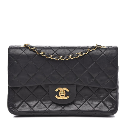 Chanel Lambskin Quilted Small Double Flap Black 1 of 17