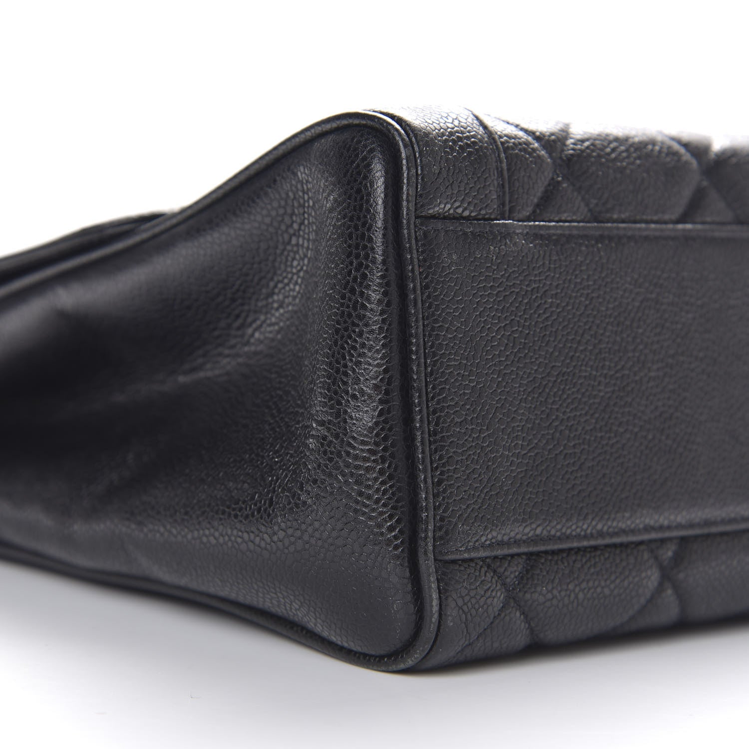 Chanel Caviar Quilted Jumbo Kelly Flap Black 5 of 9