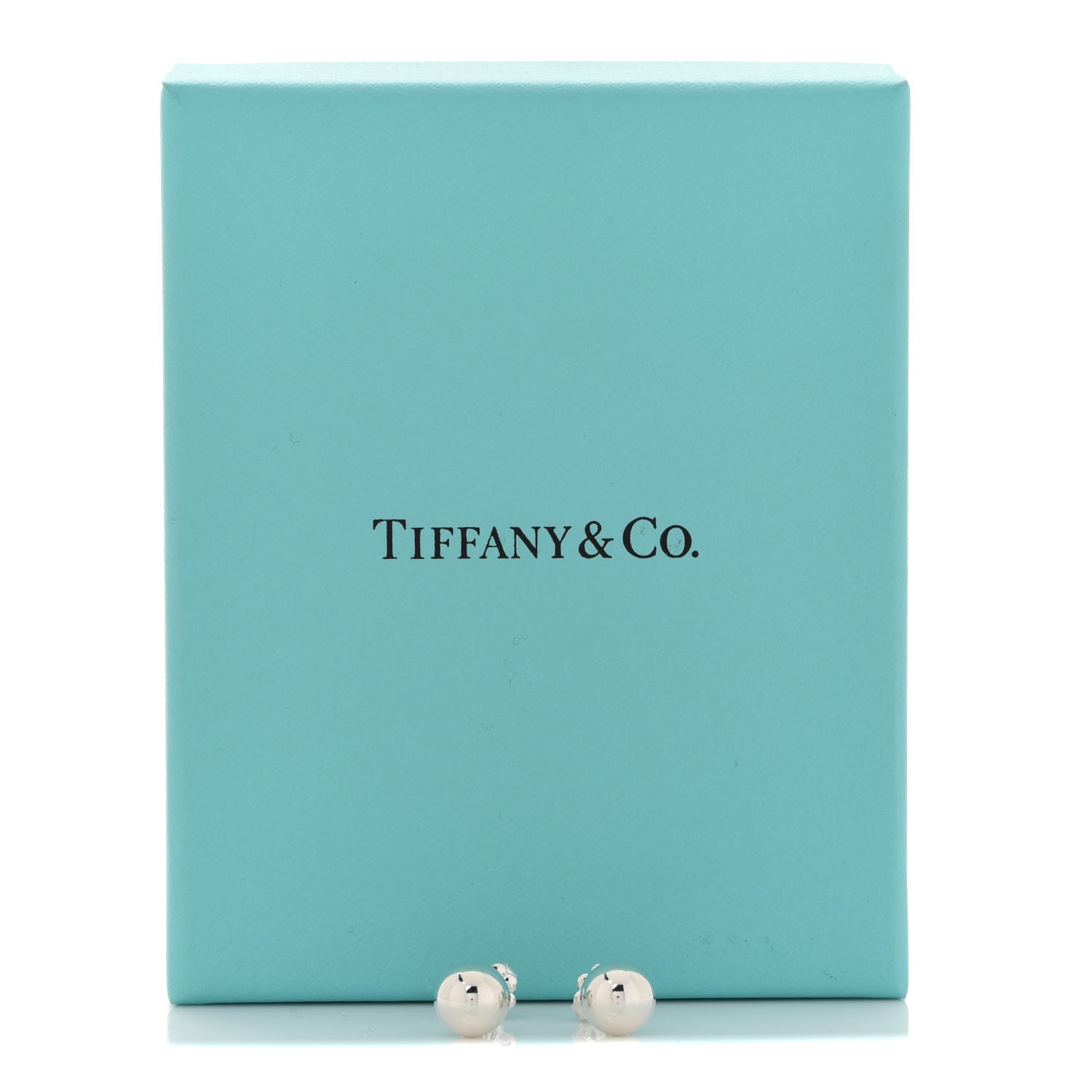 Tiffany Sterling Silver 8mm HardWear Ball Earrings 5 of 5