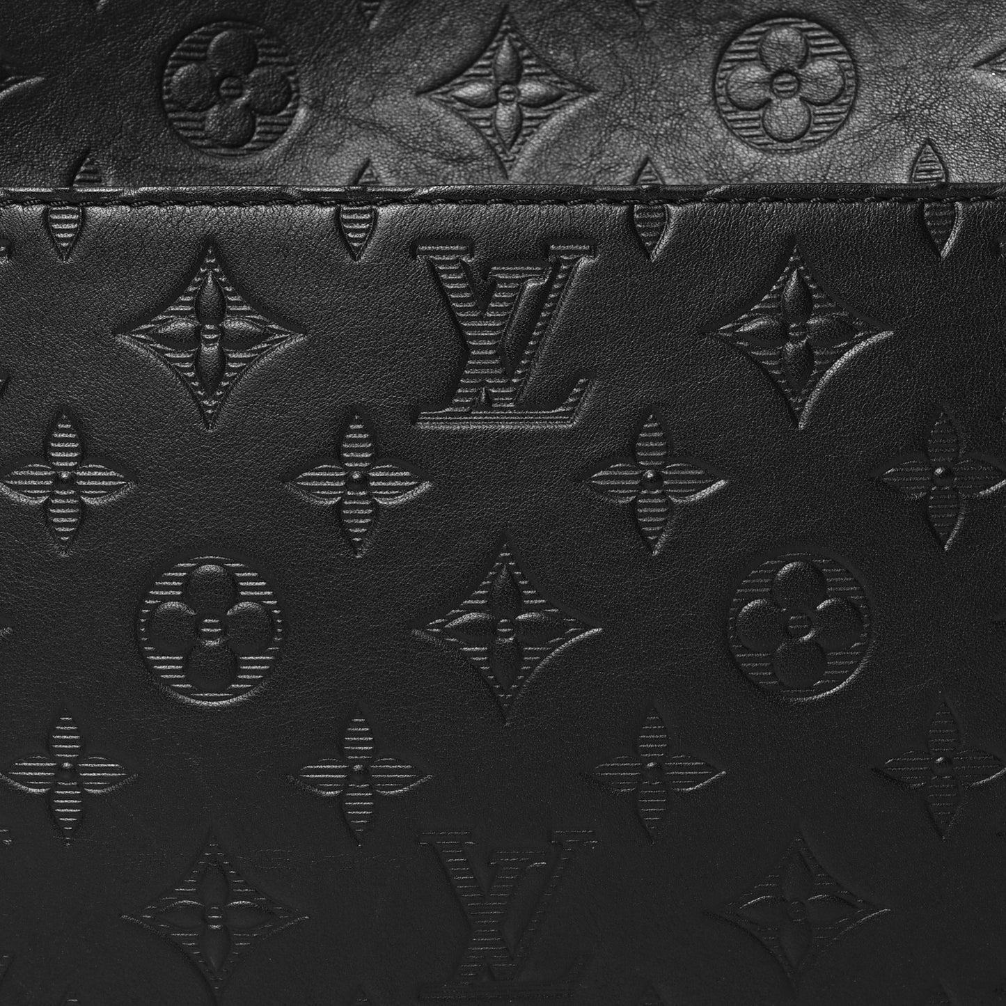 Calfskin Monogram Shadow Duo Messenger Black