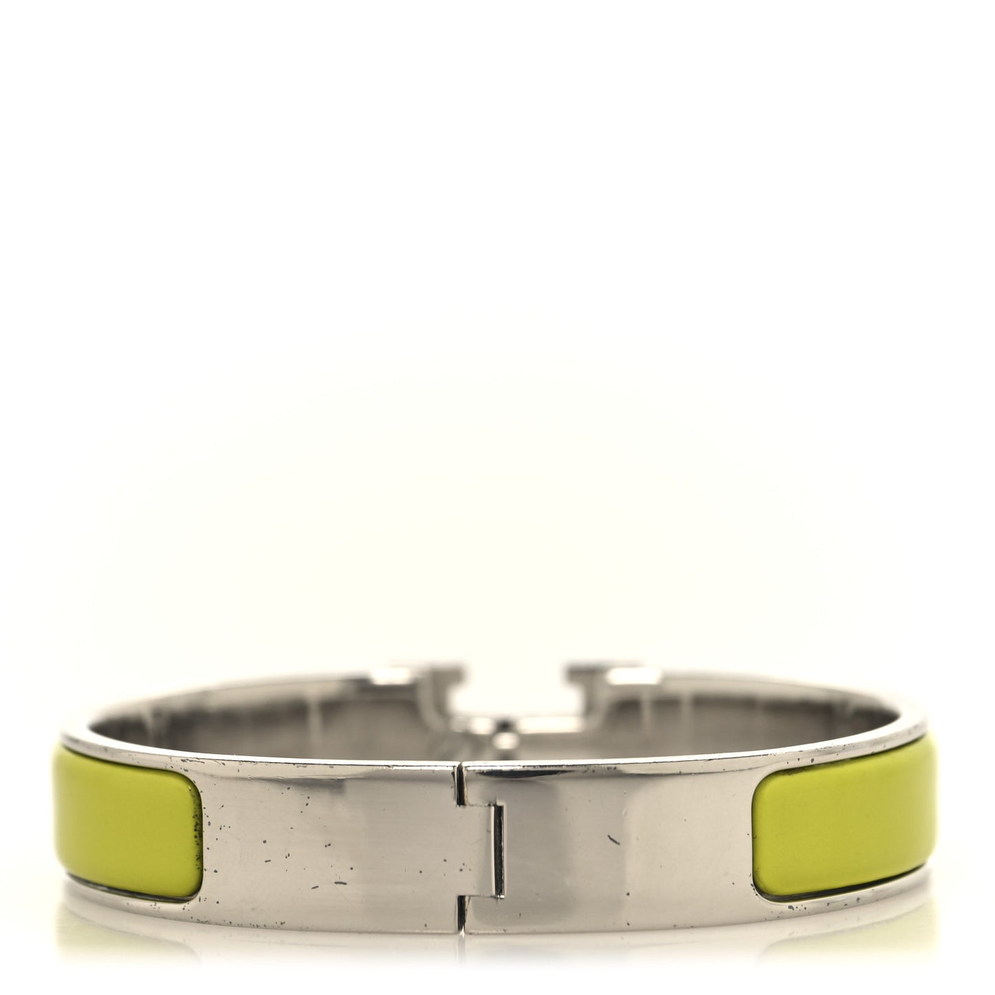 Enamel Narrow Clic Clac H Bracelet GM Vert Amande