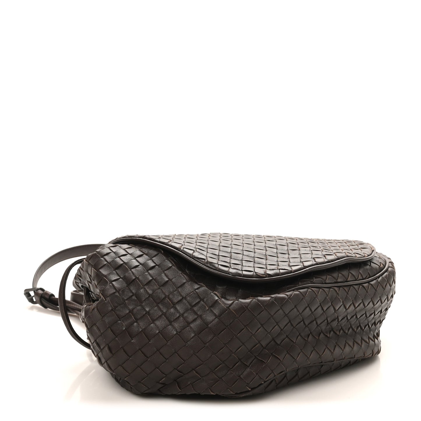 Nappa Intrecciato Messenger Bag Ebano