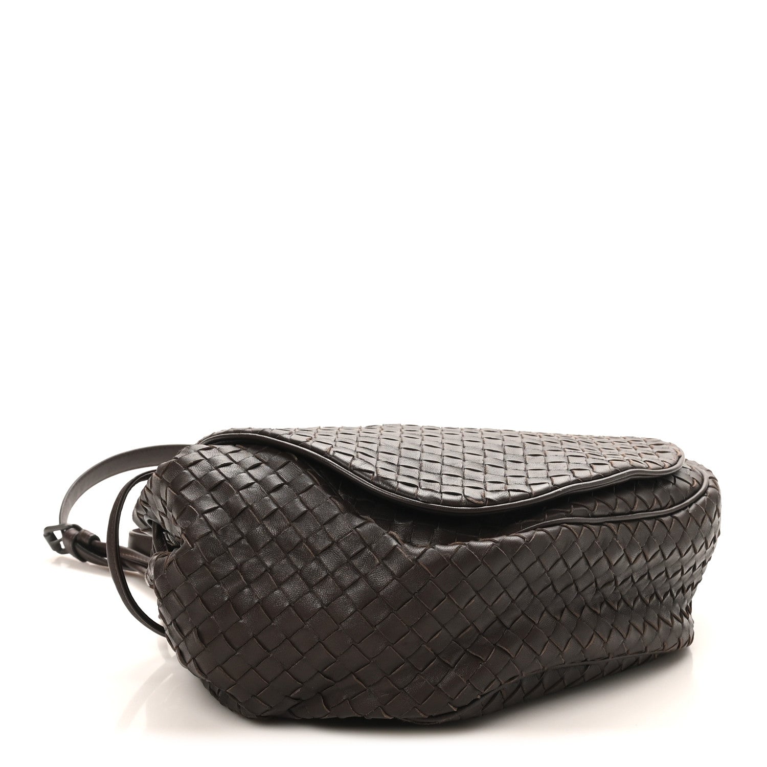 Bottega Veneta Nappa Intrecciato Messenger Bag Ebano 4 of 9