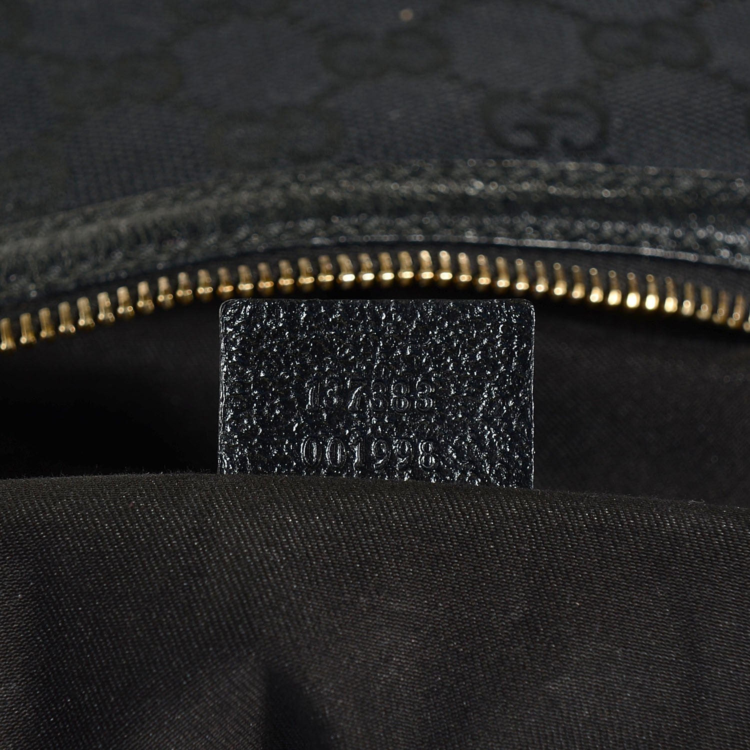 Gucci Monogram Bamboo Medium Top Handle Bag Black 7 of 7