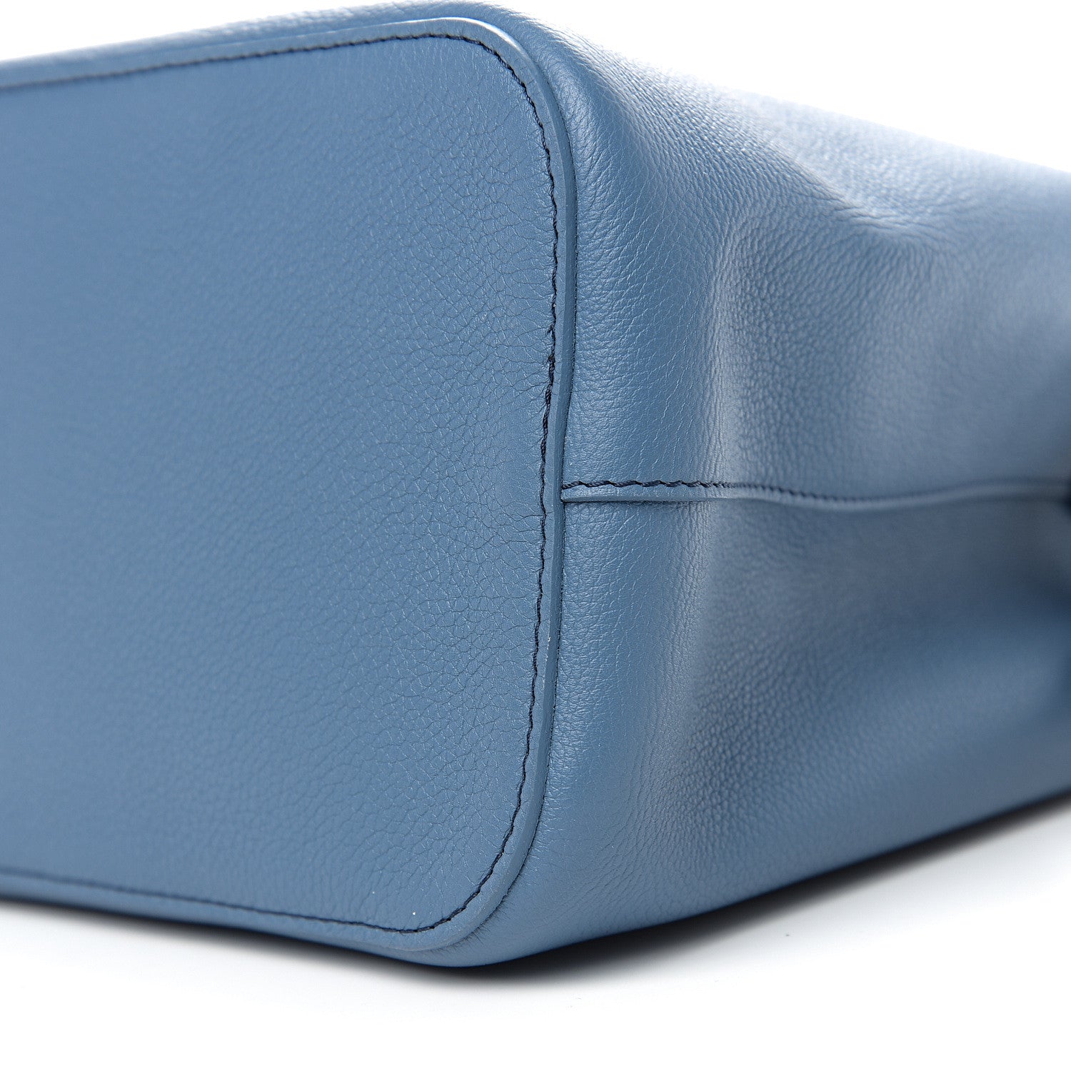 Louis Vuitton Calfskin Lockme Bucket Blue Jean 7 of 8