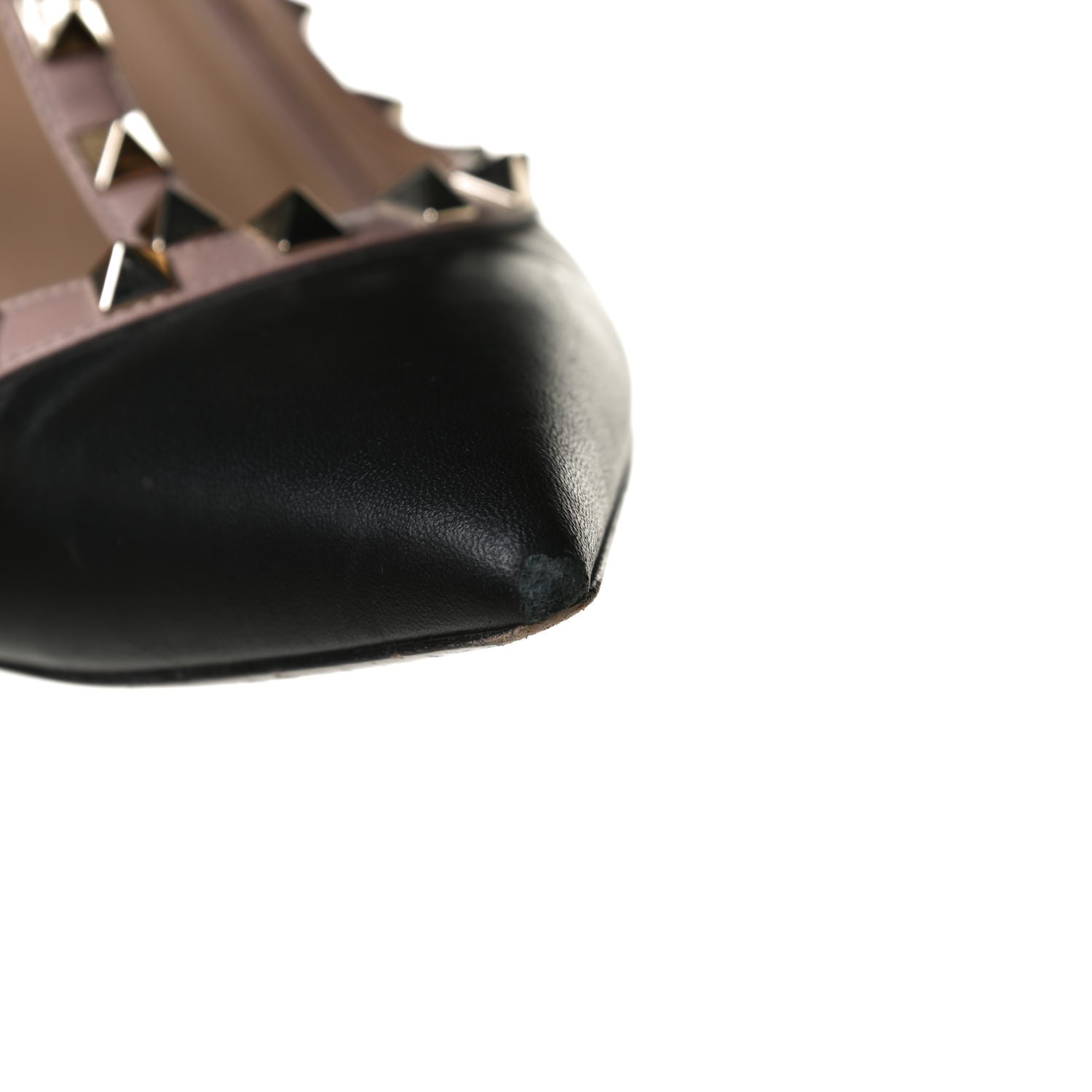 Valentino Garavani Nappa Rockstud Ankle Strap 100mm Pumps 39.5 Black Poudre 10 of 11