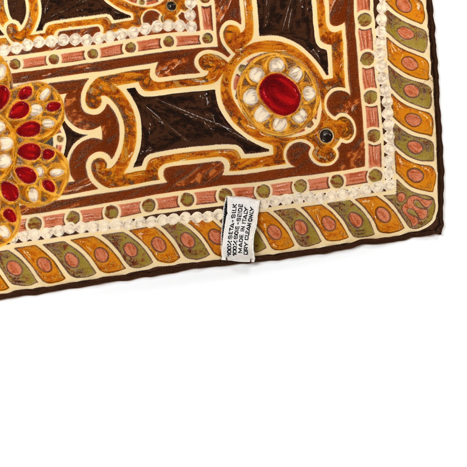 Chanel Silk Jewel Printed Square Scarf Multicolor 3 of 4