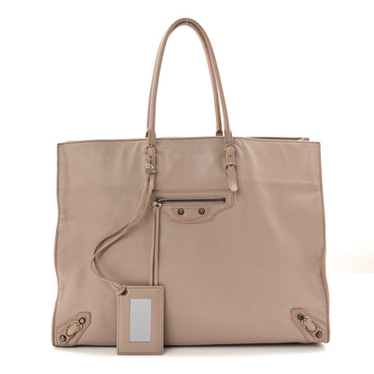 Balenciaga Veau Papier A4 Zip Around Tote Beige Praline 3 of 11