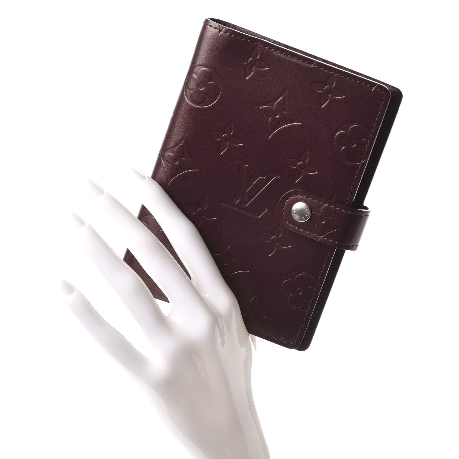 Louis Vuitton Mat Monogram Small Ring Agenda Cover Violet 2 of 8