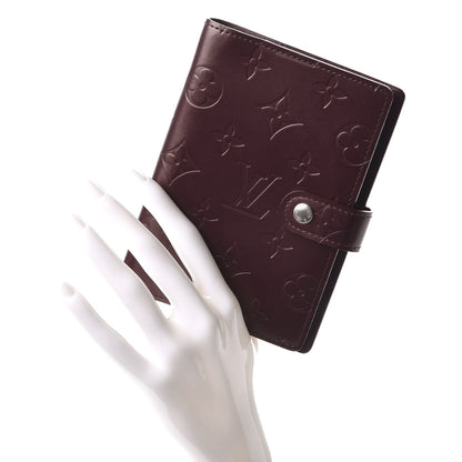 Louis Vuitton Mat Monogram Small Ring Agenda Cover Violet 2 of 8