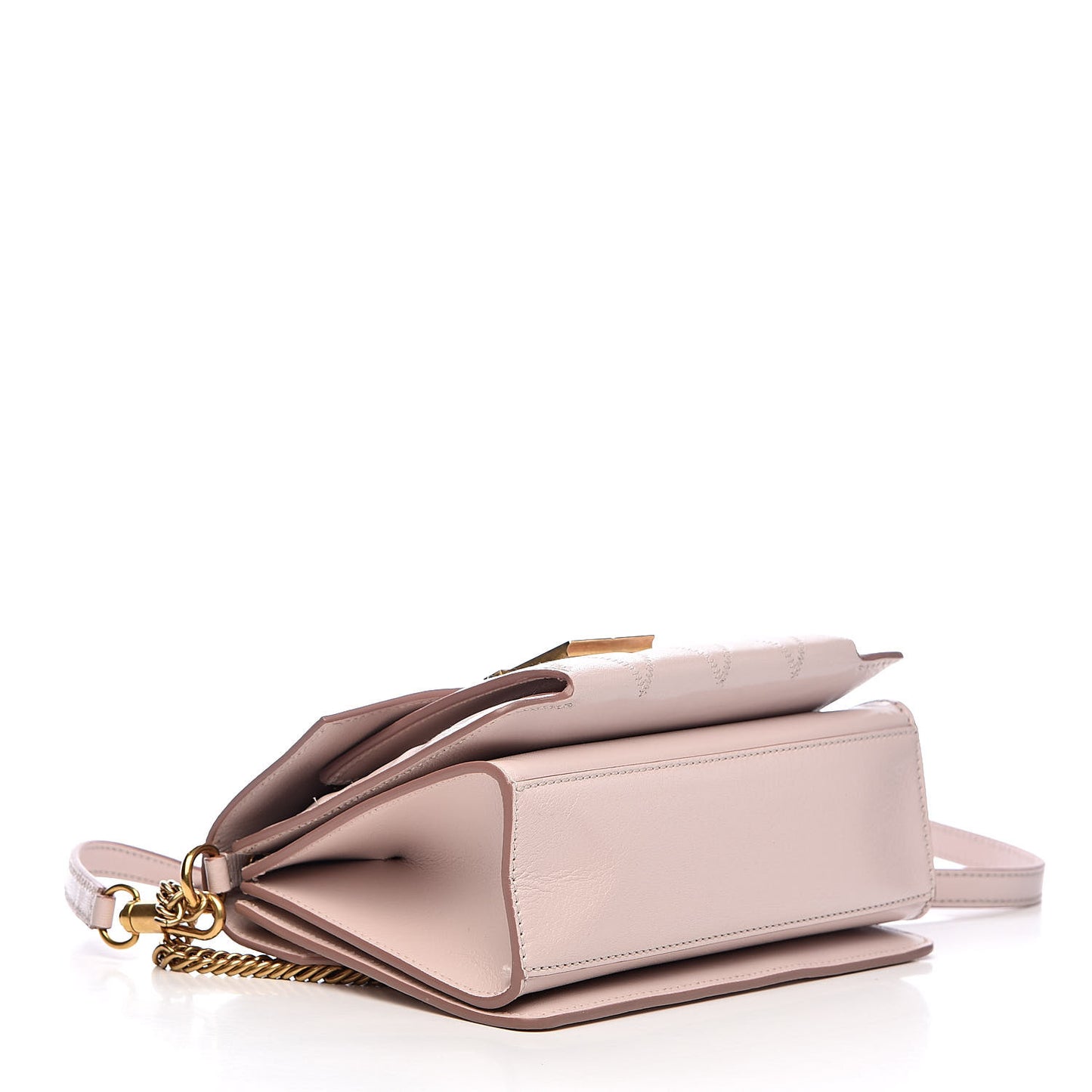 Goatskin Quilted Small GV3 Shoulder Bag Natural