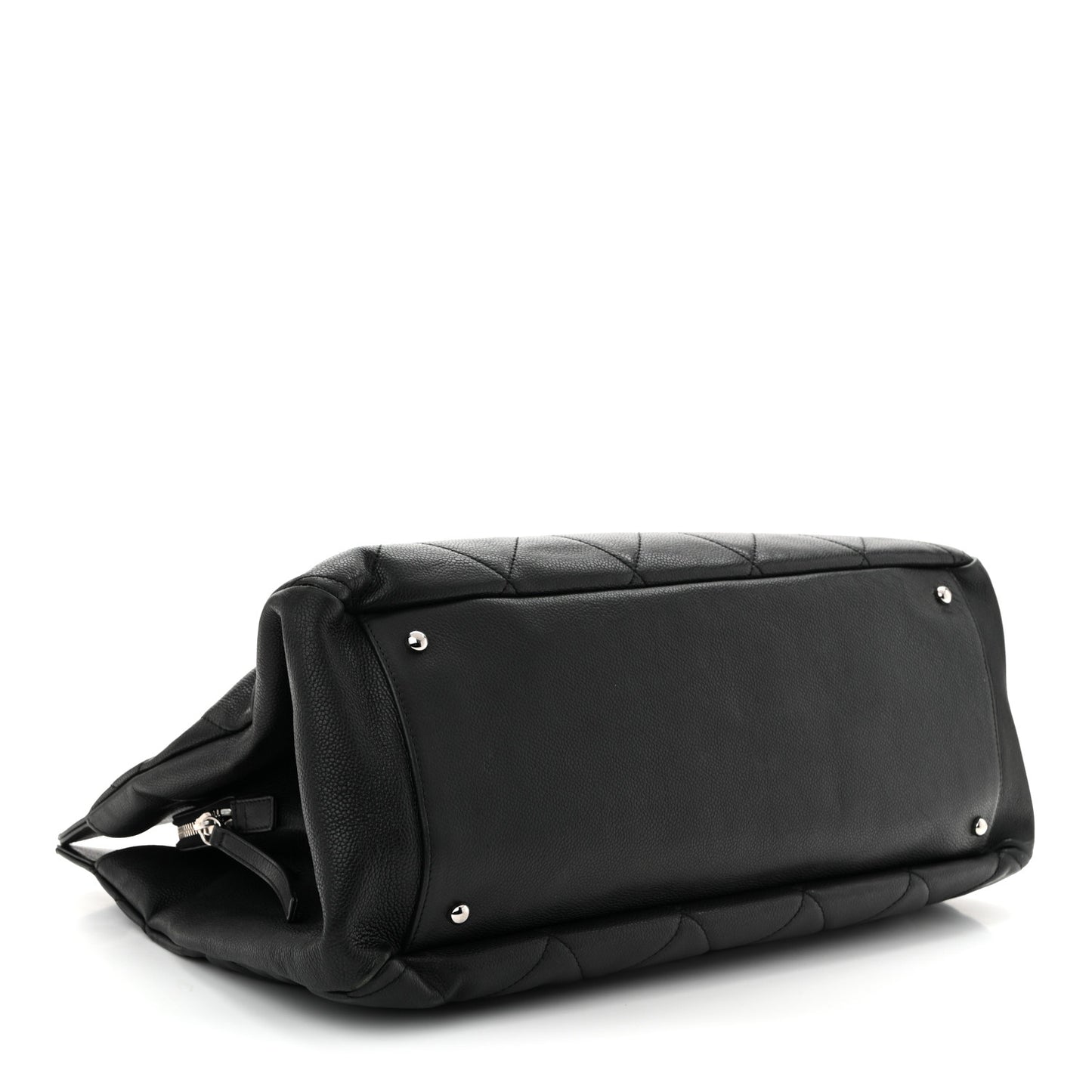 Caviar Quilted Timeless CC XL Shopping Tote Black