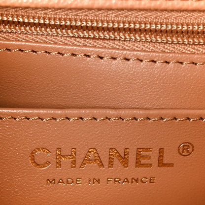 Chanel Caviar Quilted Mini Handy CC Flap Camel 6 of 13