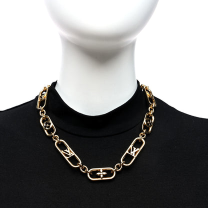 Louis Vuitton Metal My LV Chain Necklace Gold 2 of 5