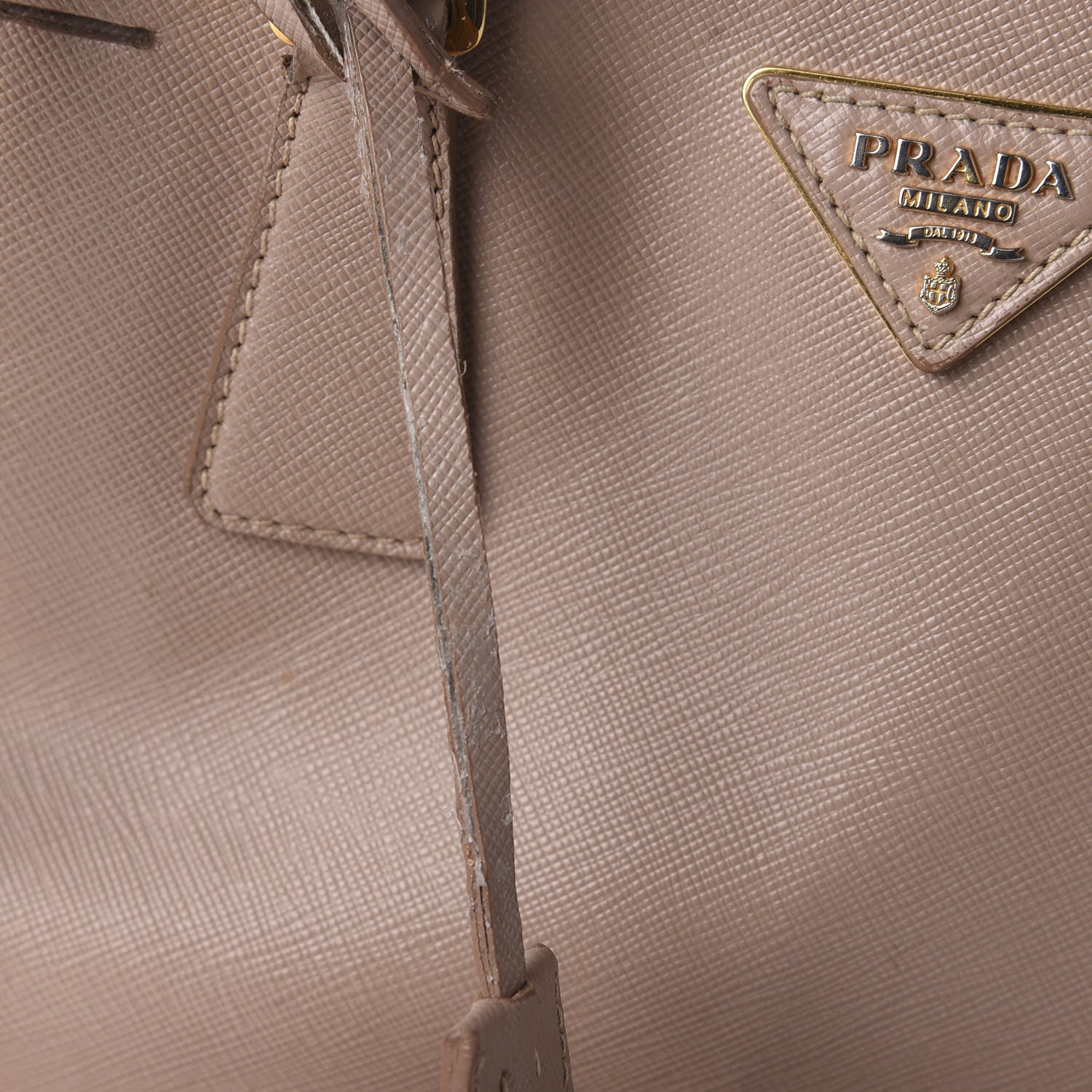 Prada Saffiano Small Galleria Double Zip Tote Cammeo 10 of 11