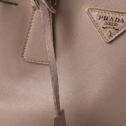 Prada Saffiano Small Galleria Double Zip Tote Cammeo 10 of 11