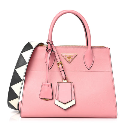 Prada Saffiano City Calfskin Greche Paradigme Bag Pink 1 of 10