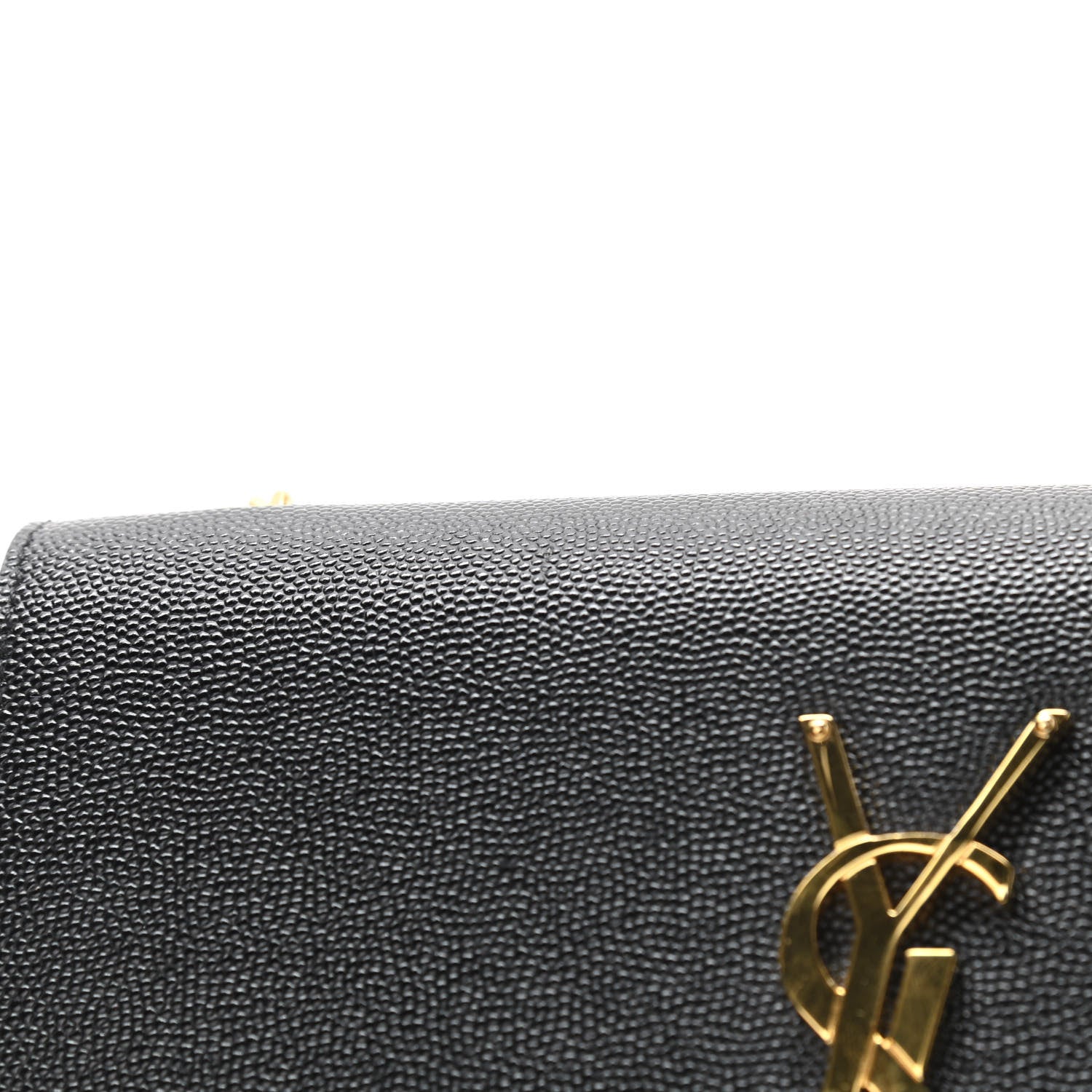 Saint Laurent Grain De Poudre Small Monogram Kate Satchel Black 9 of 13