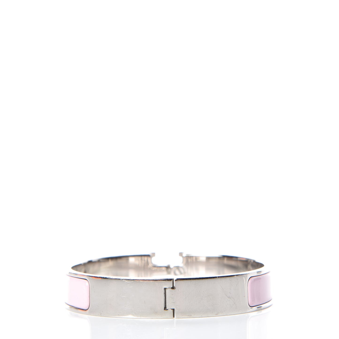 Enamel Narrow Clic Clac H Bracelet GM Rose Candeur