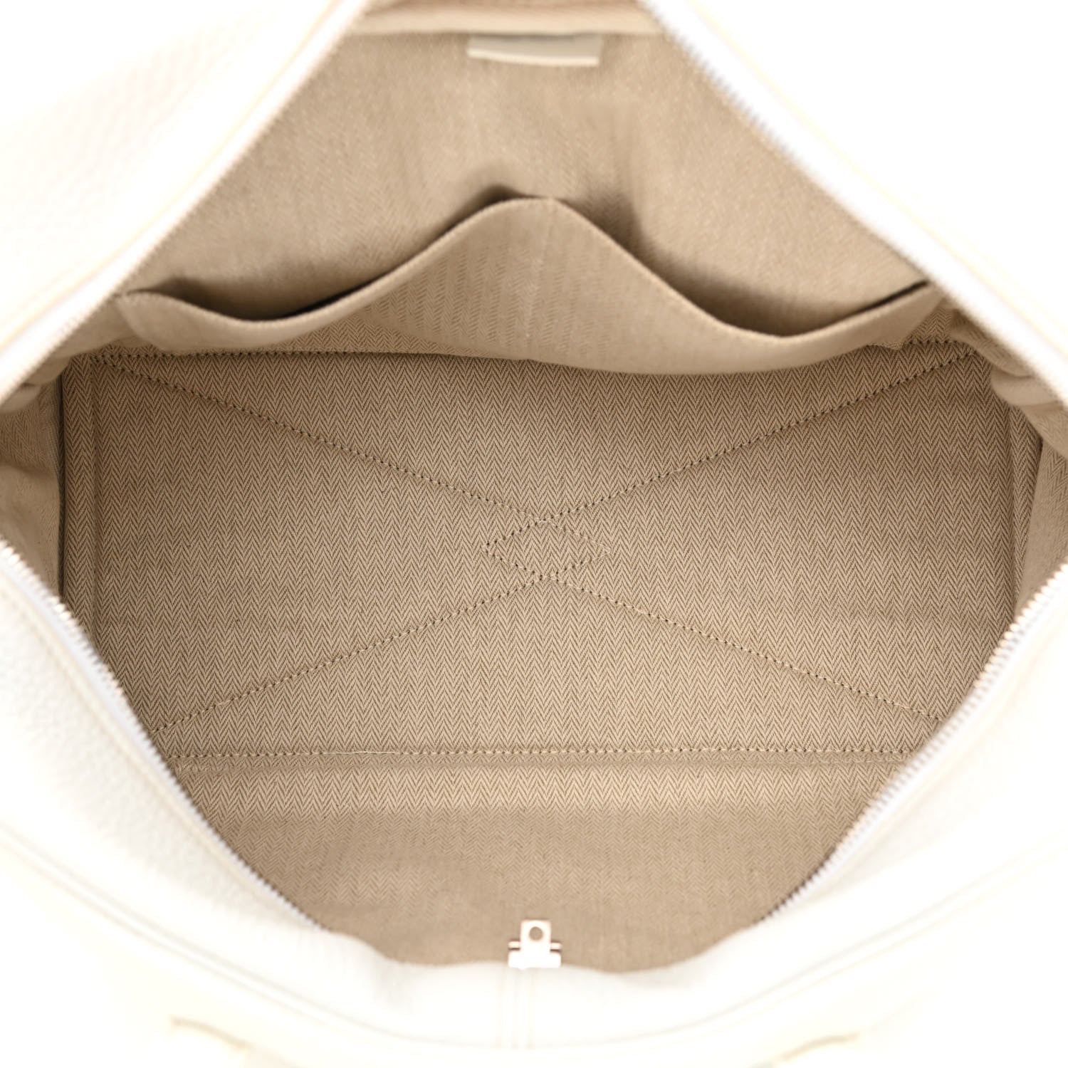 Hermes Taurillon Clemence Victoria II 35 White 5 of 14