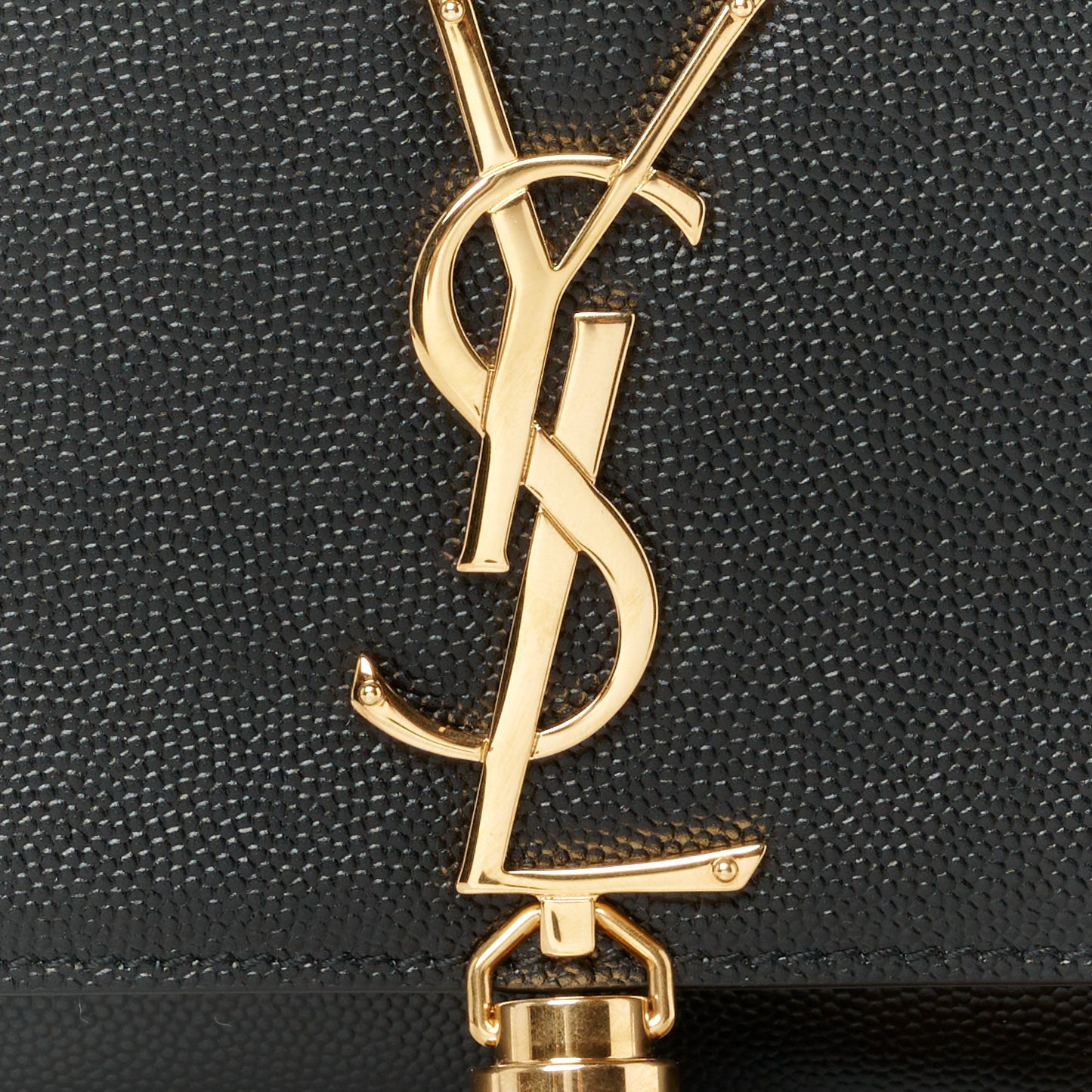 Grain De Poudre Medium Classic Monogram Kate Tassel Satchel Black