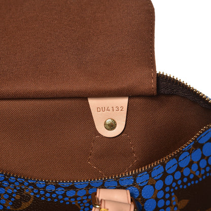 Louis Vuitton Monogram Kusama Town Speedy 30 Blue 7 of 8