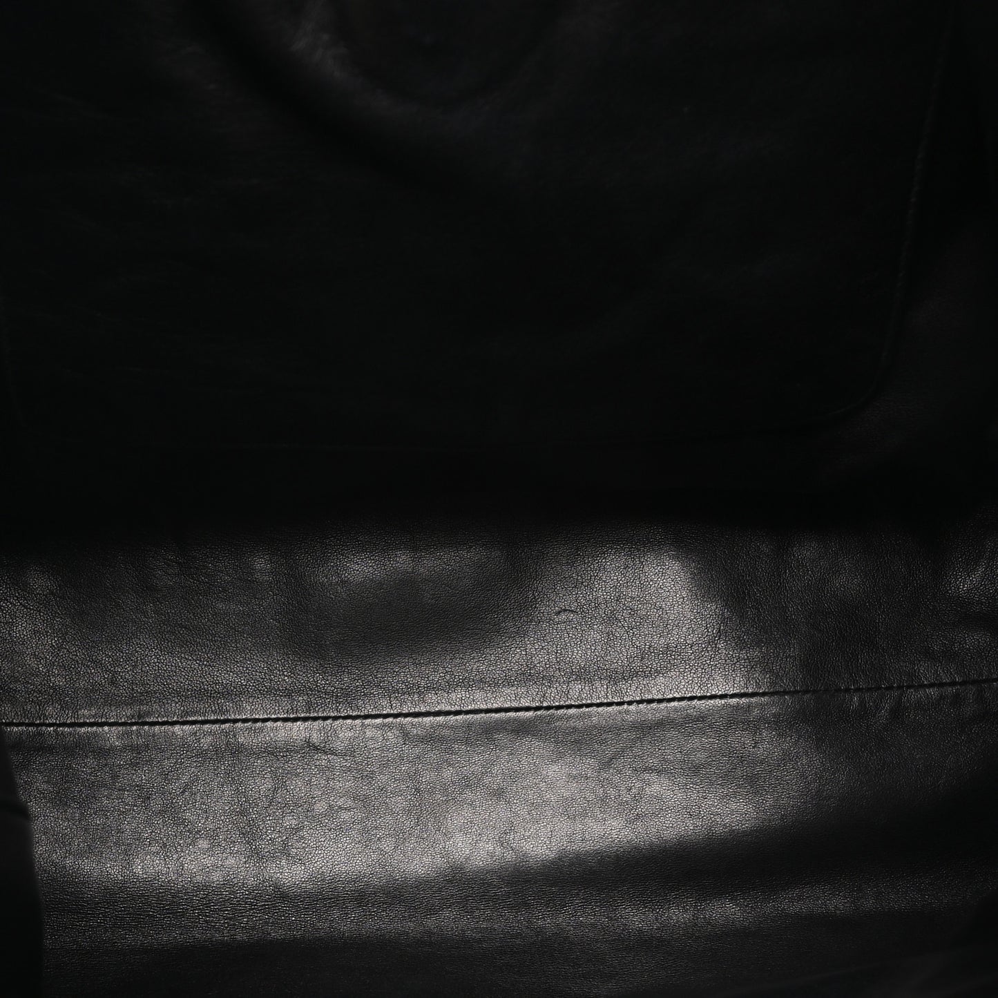 Tessuto Nylon Calfskin Grommet Tote Black